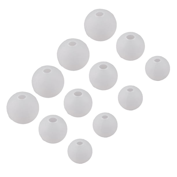 Moldes de silicona epoxi de cristal de 12 piezas Molde de silicona de bola práctica para nave de bricolaje