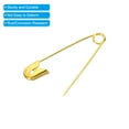 thumbnail image 4 of Uxcell Safety Pins 1.06 Inch Nickle Plated Small Sewing Pins Gold Tone 200Pcs, 4 of 5