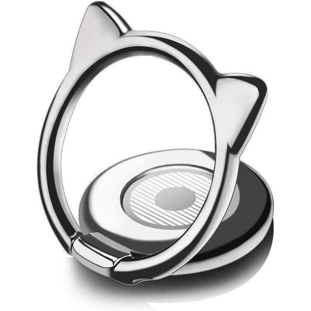 Anillo para teléfono móvil con forma de gato, rotación de 360 grados, soporte universal para teléfono inteligente, anillo para teléfono compatible con Huawei y otros teléfonos inteligentes