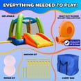 thumbnail image 6 of Sportspower Kids Inflatable Bounce House with Slide & Blower, Bouncy Castle Jumper for Backyard Outdoor Indoor Play, Toddler Bounce House Ages 3–8, 6 of 8