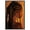 Black Frame, variant on Crowned in Braids Canvas Ebony Portrait Art by Art Remedy, Gold Frame, 36" x 54"