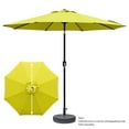 thumbnail image 2 of Abble Outdoor 9ft Patio Umbrella with Crank Handle and Push Button Tilt, Outdoor Market Umbrella with 8 Ribs for Garden, Deck, Backyard, Pool, Yellow, 2 of 10