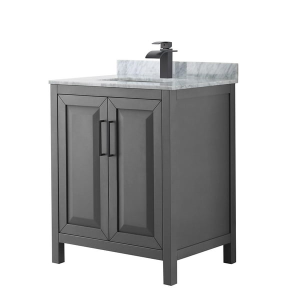 Wyndham Collection WCV252530SGBCMUNSMXX Daria 30" Free Standing Single Vanity Set - Dark
