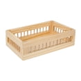 thumbnail image 4 of Cesta de almacenamiento de madera para cocina, organizador de juguetes, verduras y frutas. M, 4 of 9
