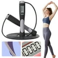 thumbnail image 4 of BLEEUS Counting Jump Rope Digital Jump Rope With Counter For Adults Fitness Supplies (Black), 4 of 10