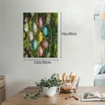 thumbnail image 2 of Kdxio colorful Easter eggs Pattern Canvas Wall Art 12x16 Inches - Waterproof HD Print Solid Wood Frame for Living Room & Bathroom,Vertical, 2 of 8