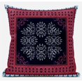 thumbnail image 1 of Couronne de Fenêtre Palais Jeter Tissu Oreiller en Rouge Bleu Blanc 20x20, 1 of 7