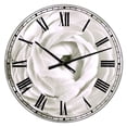 thumbnail image 1 of DesignArt White Rannunculus Close up Large Wall Clock, 1 of 2