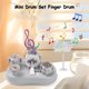 thumbnail image 4 of Instrumento de percusión Mini Drum Set Finger Drum Touch Drum Instrumento de percusión Artesanía Juego de instrumentos de escritorio Regalo musical Mejorar la destreza de las manos Múltiples modos Min, 4 of 8