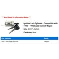thumbnail image 2 of Ignition Lock Cylinder - Compatible with 1992 - 1996 Eagle Summit Wagon 1993 1994 1995, 2 of 2