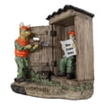 thumbnail image 5 of Rustic Deer With Rifle Jumping A Hunter With Newspapers In Outhouse Figurine, 5 of 9