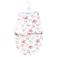 thumbnail image 2 of Hudson Baby Infant Girl Plush Faux Fur Swaddle Wrap, Vintage Floral, 0-3 Months, 2 of 2