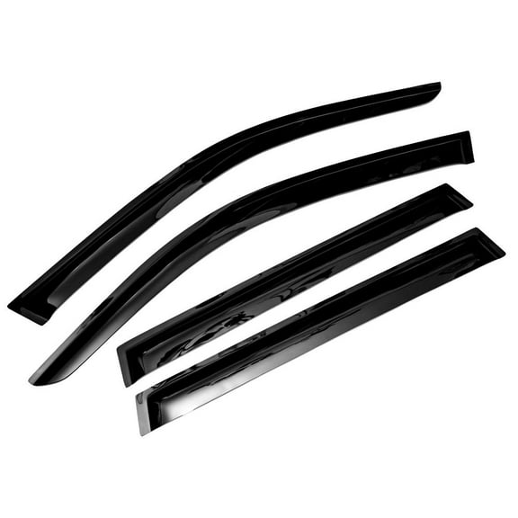 Sizver Smoked Window Visors/Wind Rain Deflector Rain Guard For 2011-2017 BMW X3 F25