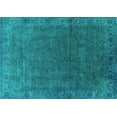 thumbnail image 1 of Ahgly Company Indoor Rectangle Oriental Turquoise Blue Industrial Area Rugs, 2' x 4', 1 of 4