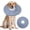 Blue, variant on mirlewaiy Dog Recovery Collar, Waterproof Soft Dog Cone After Surgery, Comfy Protective Elizabethan Collar Alternative for Dogs Cats, Adjustable Pet Neck Donut Cone Anti-Licking Biting Wounds,Pink,S