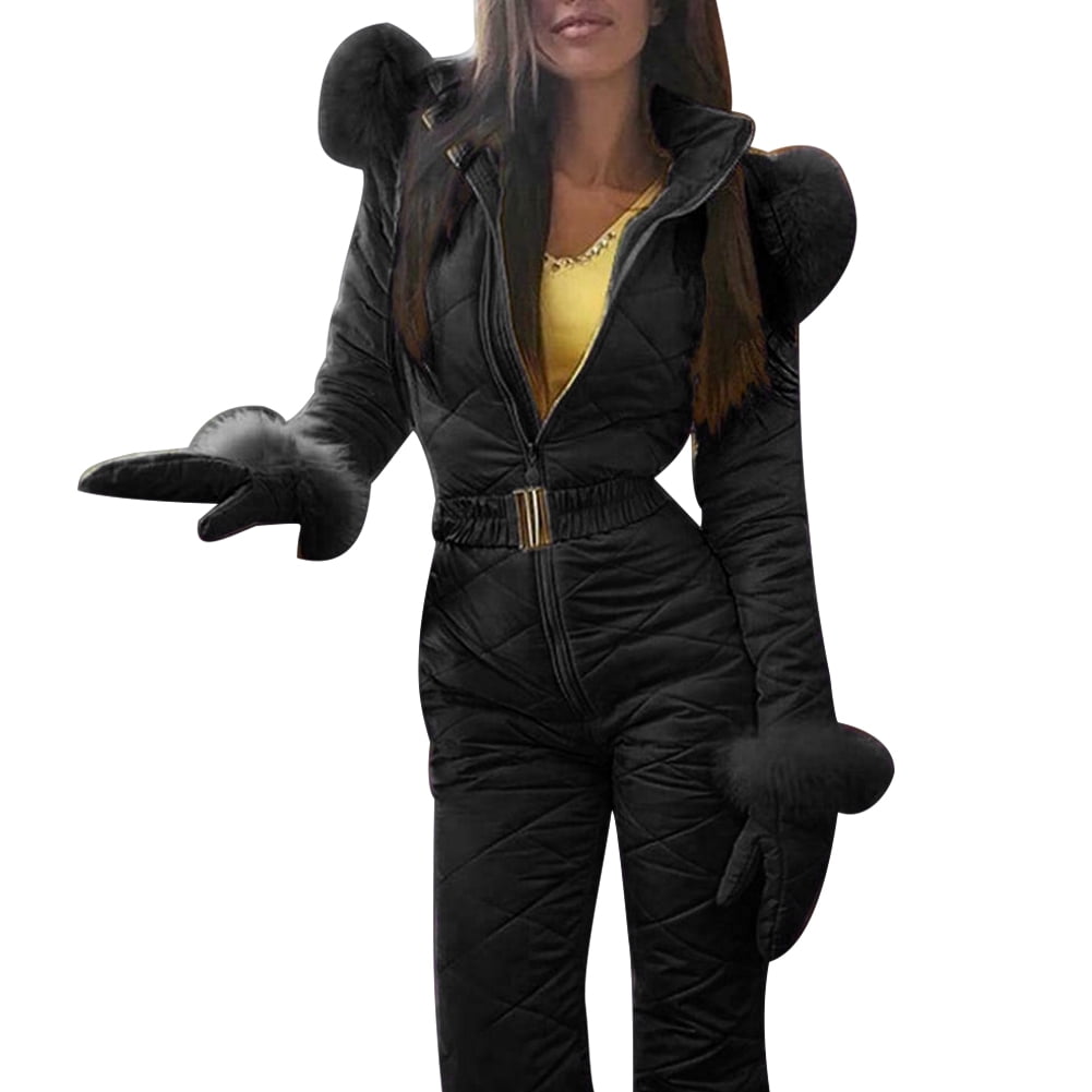 Hot Sale Women Winter Warm Snowsuit Outdoor Sports Pants Ski Suit Waterproof Jumpsuit Walmart