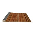 thumbnail image 2 of Ahgly Company Indoor Round Oriental Orange Modern Area Rugs, 4' Round, 2 of 4