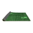 thumbnail image 2 of Ahgly Company Indoor Rectangle Abstract Emerald Green Modern Area Rugs, 2' x 4', 2 of 4