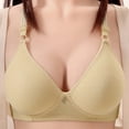thumbnail image 2 of Plus Size Bra for Women Push up Breathable Comfortable Bra Underwear Seniors Everyday Bras (38/85BC, Beige), 2 of 6