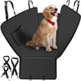thumbnail image 1 of Funda para asiento de auto para perro WoofKnows asiento trasero con bolsillo de almacenamiento, 1 of 7