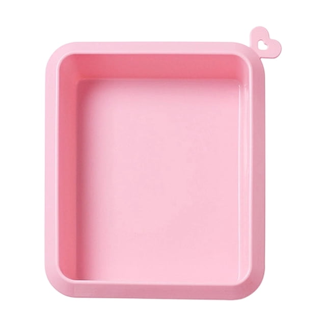 Baking Cake Mold Pan Non Stick Silicone Baking Pan Rectangular Cake Heat Bakeware for Diy and Baking Kitchen Cake Making Tools Cake Mold Baking Pan Baking Mold Dessert Mold Bakeware Baking Tool Cake