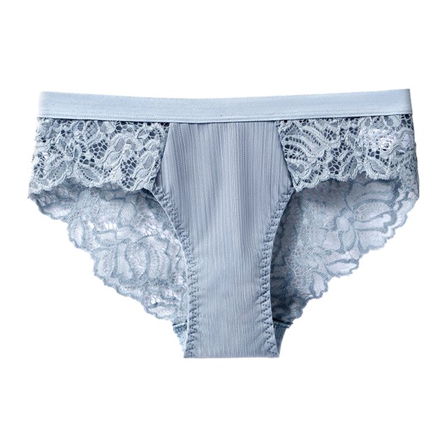 Gibobby Bragas Bikini Elásticas Calzoncillos femeninos cómodos y sexis M ~ 2XL, bragas algodón para mujer, lencería transpirable colores sólidos, ropa interior para mujer (Azul, M)