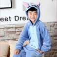 thumbnail image 2 of Stitch Kigurumi Pijamas para niños Ropa de dormir cálida Monos de animales Regalos de Navidad Respetados 130 cm, 2 of 5