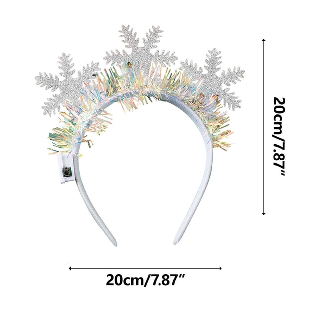 Luzes Del Árbol de Navidad Bandera de Navidad, Cabeza Calva, Accesorios para el Cabello Del Árbol de Navidad Y Cuernas de Ciervo Espumantes Como Accesorios de Ropa de Cabeza Ornamentos Del Árbol de Na