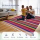 thumbnail image 5 of Manta de mantel con flecos de colores - Multiusos para decoración de fiestas, Funda de sofá, picnic, playa - poliéster, 4 tamaños - Ligero, lavable, ecológico - 1 paquete, 5 of 5