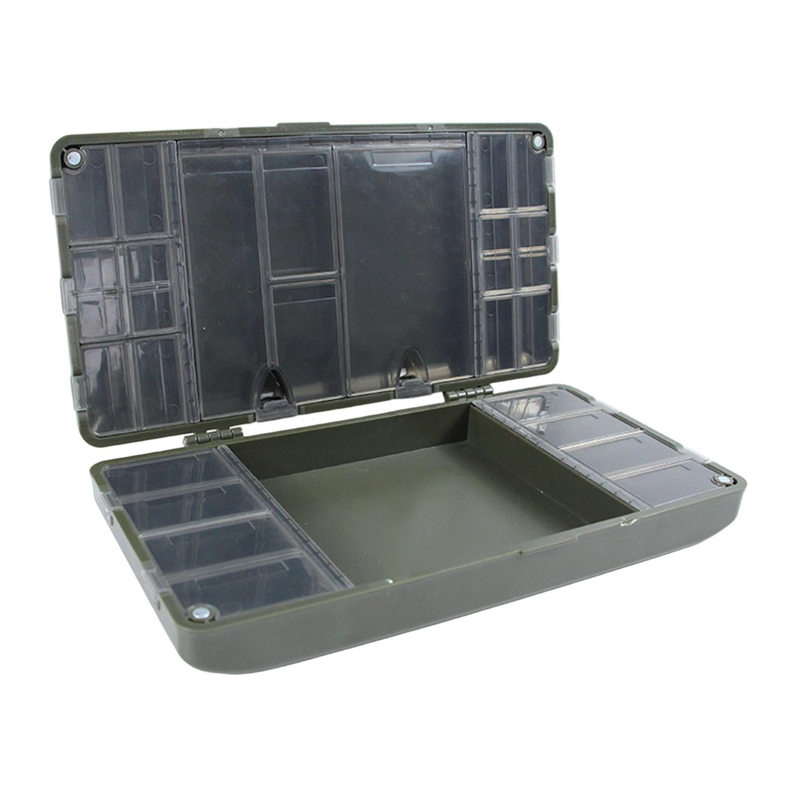 Fishing Tackle Box Organizer Storage Case PP Material Large Capacity Compartments for Fishing Enthusiasts
