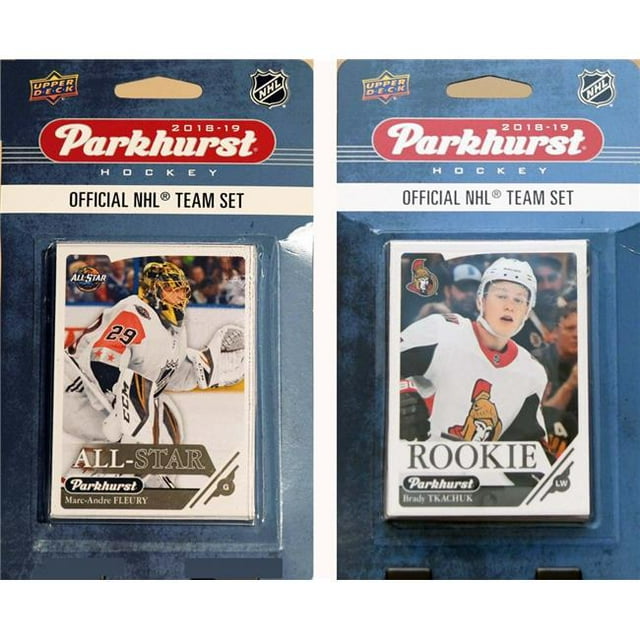 C&I Collectables 18SENATORSTS NHL Ottawa Senators 2018-19 Parkhurst Team Set & an All-star set