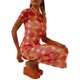 thumbnail image 3 of Txlixc Vestido de manga corta femenino elegante impresión de cuello redondo vestido de fiesta de verano Txlixc  moda, 3 of 10