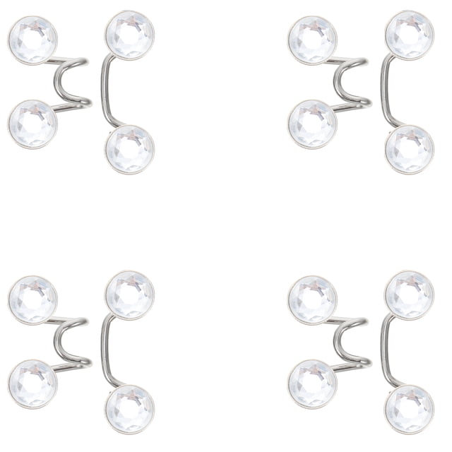 EeaseCA 4 Ensembles Boucles de Réglage de Taille Boutons de Pantalon Réglables Boucles de Taille Sans Clou Jeans