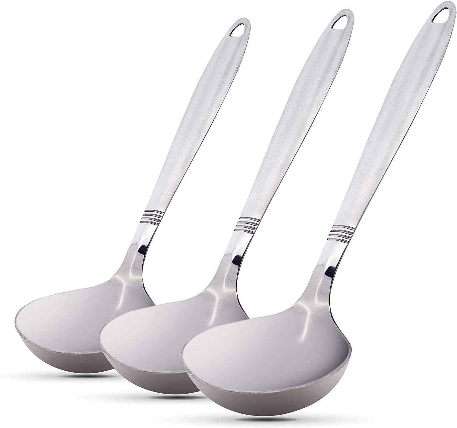 Stainless Steel Ladle Soup Ladle Features Brush Finished Handle Ideal