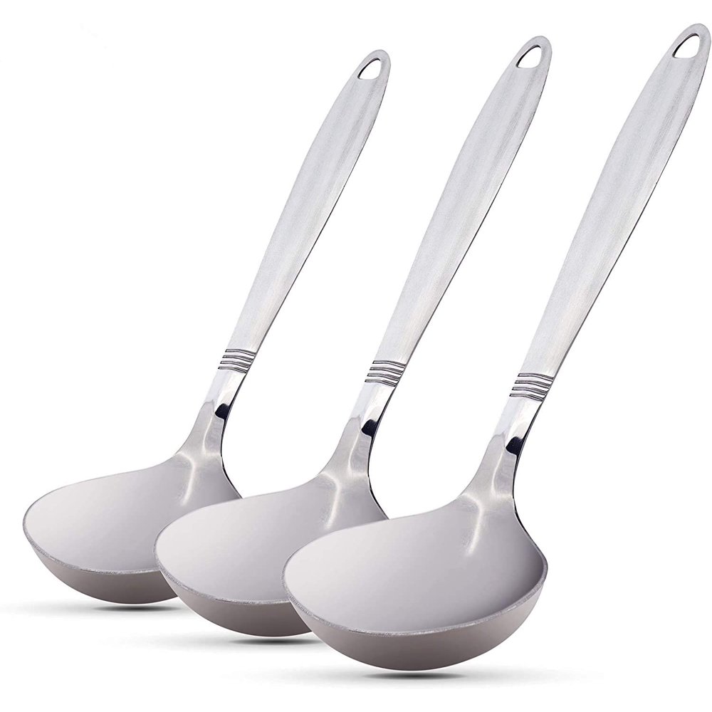 Stainless Steel Ladle Soup Ladle Features Brush Finished Handle Ideal