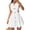 White, variant on Bnwani A Line Dresses,Dresses for Women,Sleeveless,Fitted Waist,Shirt Collar,Cutout Waist,Red,S