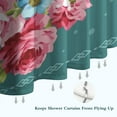 thumbnail image 6 of Pioneer Colorful Floral Shower Curtain for Bathroom Home Decor Bathtubs Waterproof Fabric Curtain with 12 Hooks 84x72in, 6 of 6