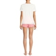 thumbnail image 3 of Grayson Social Women's and Women's Plus Short Sleeve T-Shirt and Shorts Sleep Set, 2-Piece, 3 of 5