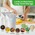 thumbnail image 5 of 150PCS Mylar Bags with 300cc Oxygen Absorbers, 8 Mil Thicker Long Term Food Storage Bag, 1 Gallon 10x14 7x11 6x9 4x6 Stand-up Zipper Resealable Heat Sealable for Airtight Smell Proof Packaging, 5 of 6