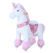 PonyCycle Ride On Unicorn Pink Small Size for Age 3-5 Years Old U302