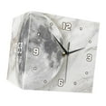 thumbnail image 4 of Reloj de pared de doble cara con diseño lunar y lámpara de acrílico sin perforaciones para comedor. 26x26x26cm, 4 of 9