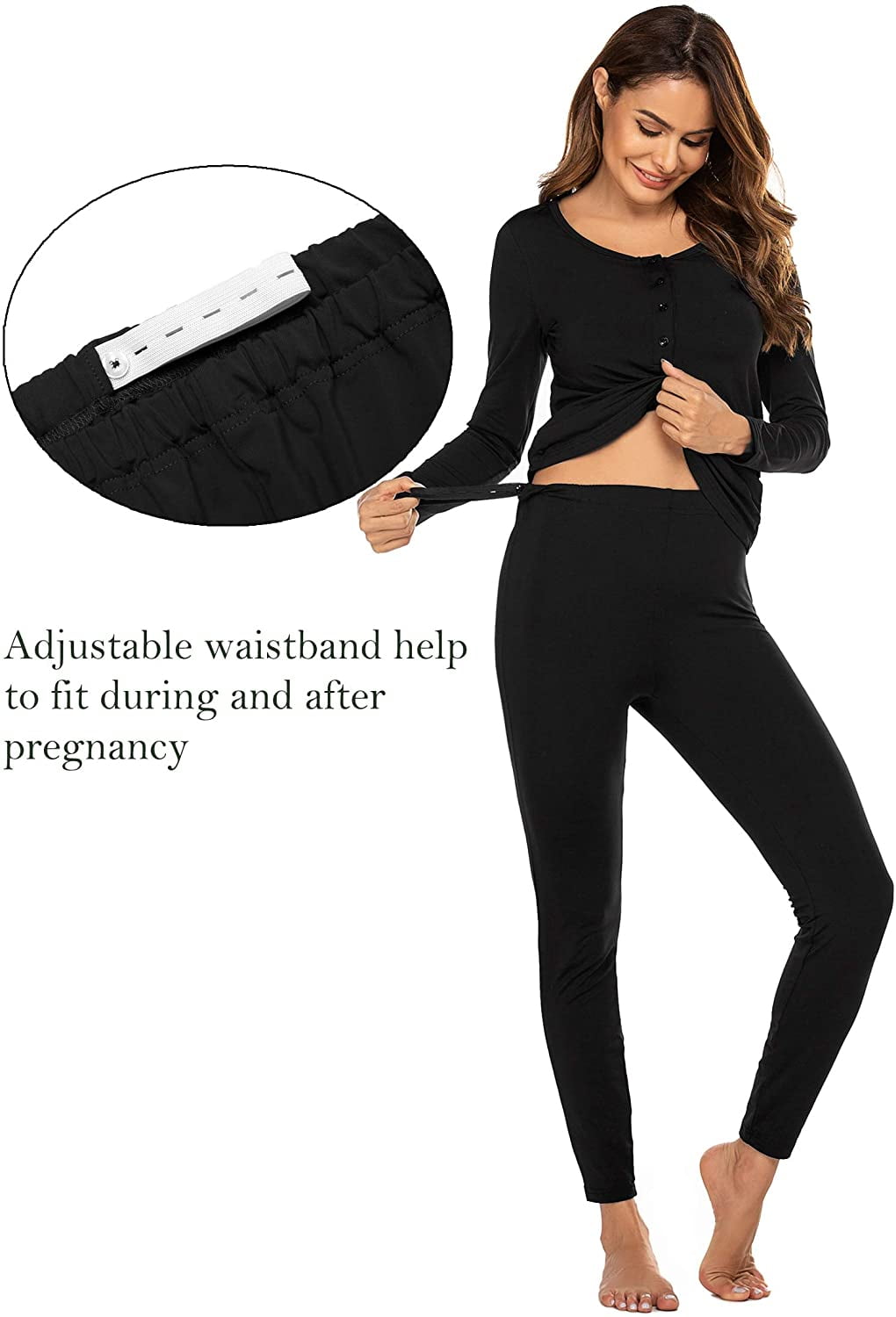 Women's button breastfeeding clothes 