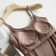 thumbnail image 6 of Qwertyu Shelf Bra Tank Tops Women Camisole Adjustable Spaghetti Strap Summer Tops for Women Khaki XL, 6 of 6