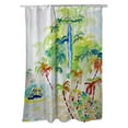thumbnail image 1 of Betsy Drake SH821 70 x 72 in. Colorful Palms Shower Curtain, 1 of 1