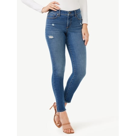 Sofia Jeans by Sofia Vergara Women's Sofia Mid Rise Skinny Ankle Jeans