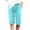 Blue, variant on Women Summer Pants Plus Size High Waisted Shorts Lacing Beach Workout Pocket Five Point Pants Women's Casual Pants for Work