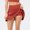 Red, variant on SDJMa Women's Fake Two-piece Running Casual Summer Sports Exercise Cycling Shorts Gym Yoga Tennis Skirt (including Pocket)