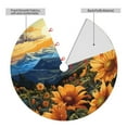 thumbnail image 2 of Yiaed Sunset Sky Sunflower Print Christmas Tree Skirt , Tree SkirtsTree Mat for Christmas Winter Holiday Indoor Decorations-48", 2 of 7