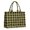 Yellow and Black Checkered Pattern, variant on Orange and White Checkered Pattern Tote Bag, Laptop Carry Tote with Interior Pockets & Top Handle, Large Capacity Gifts for Work Shopping Travel,15.7 X 5.1 X 13 Inches