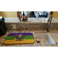 thumbnail image 2 of Caroline's Treasures 8387DDM Absorbent Dish Drying Mat for Kitchen Counter Fancy Feather Mardi Gras Mask Design Dish, 2 of 4